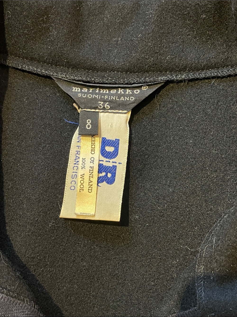Marimekko vintage bomber jacket 1970 wool - Picture 5 of 7